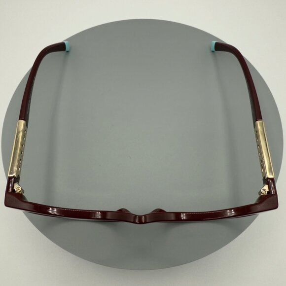 NEW Tiffany & Co. TF 2226 8353 Burgundy & Gold Eyeglasses  52/16/140 READ - Picture 3 of 9